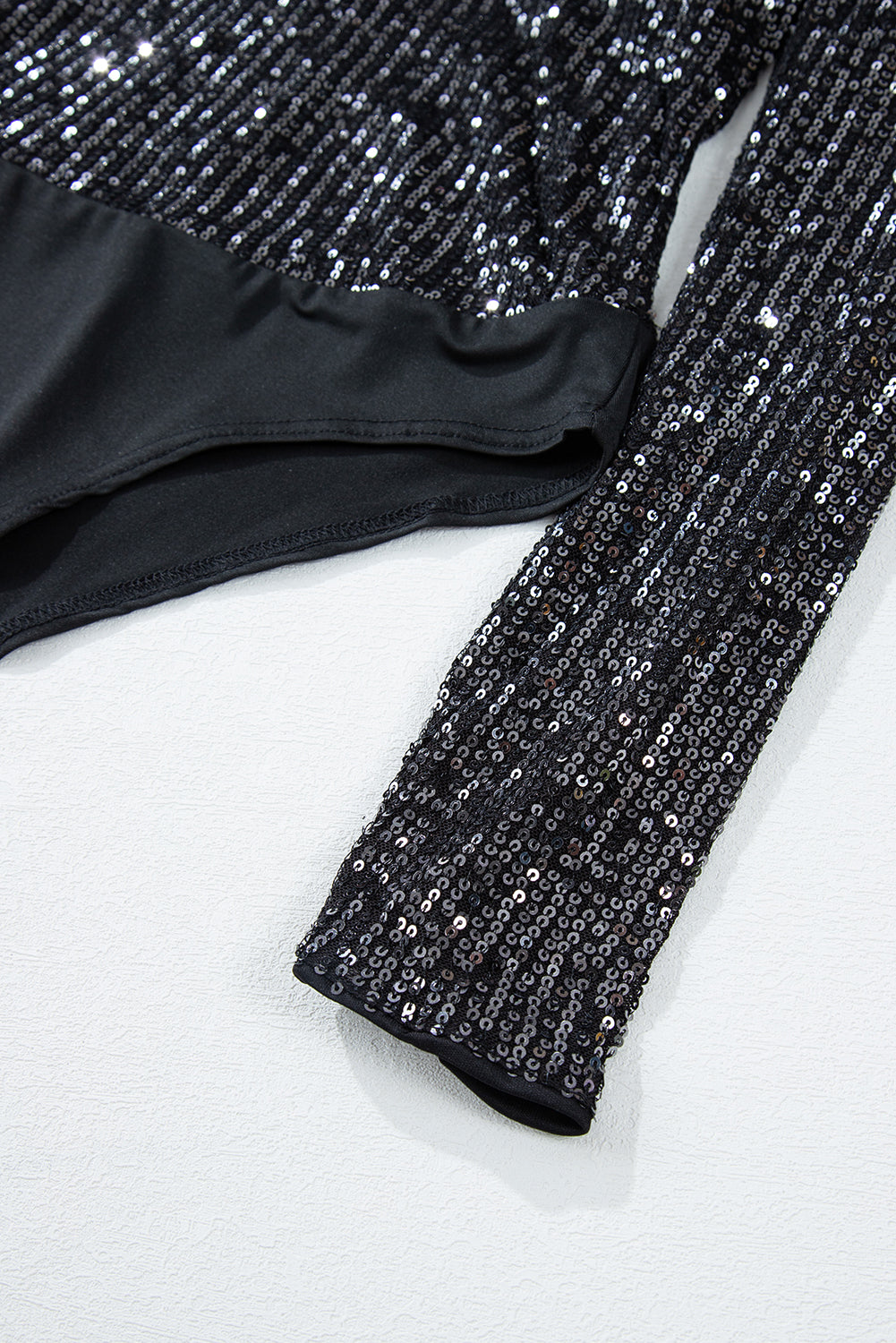 Vogue Black Sequin Bodysuit