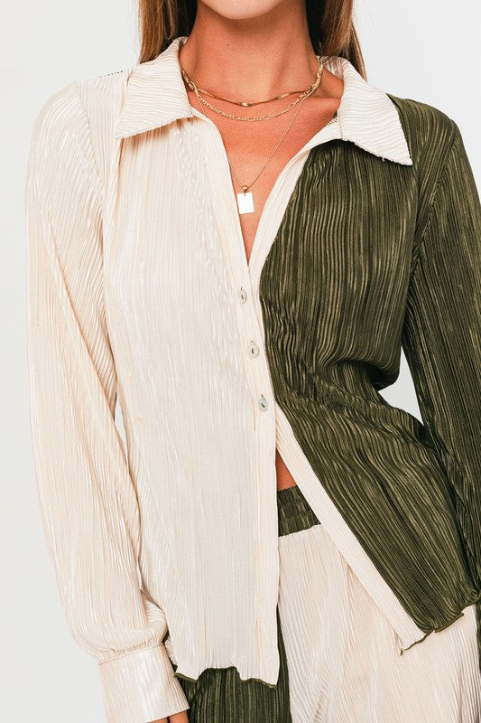 Replacing You Collared Top