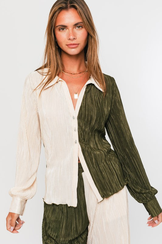Replacing You Collared Top