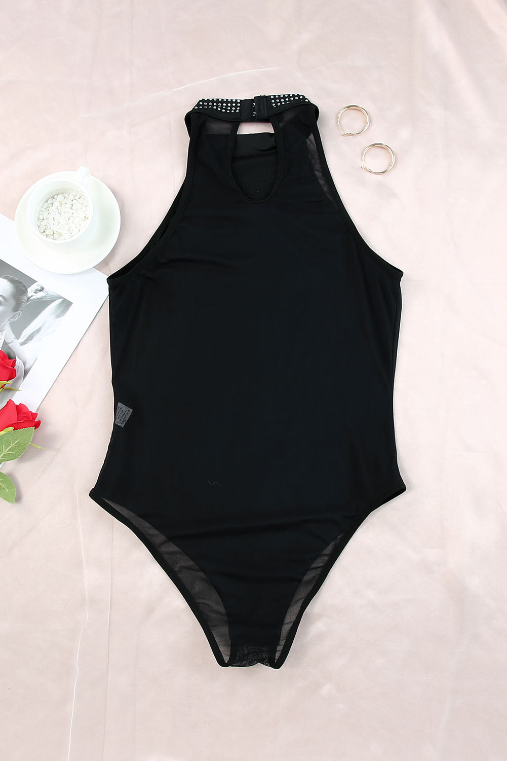 Diamante Sleeveless Bodysuit