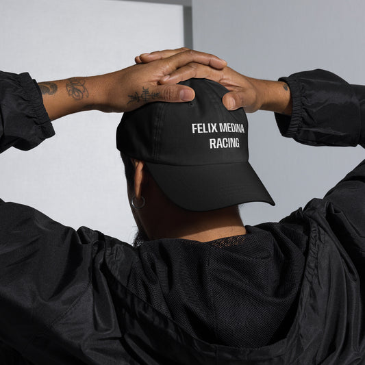 Felix Medina Racing Dad Hat (Black & White)