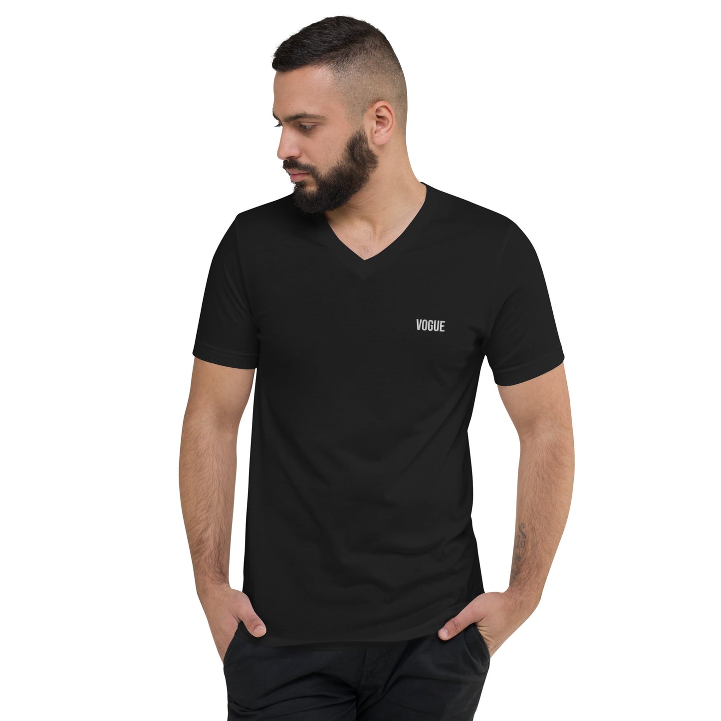 Basic V-Neck By Vogue C. (Embroidered)