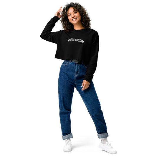 V. Couture Fleece Crop Sweatshirt