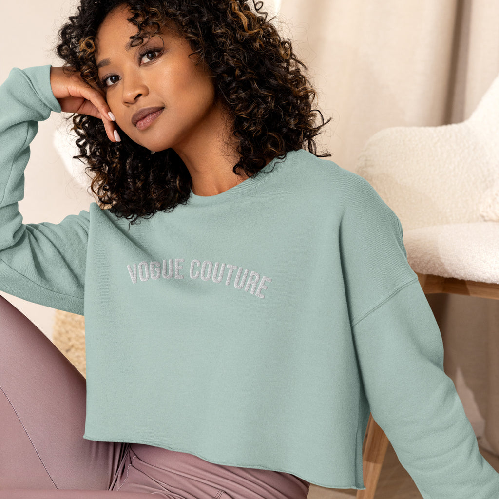 V. Couture Fleece Crop Sweatshirt